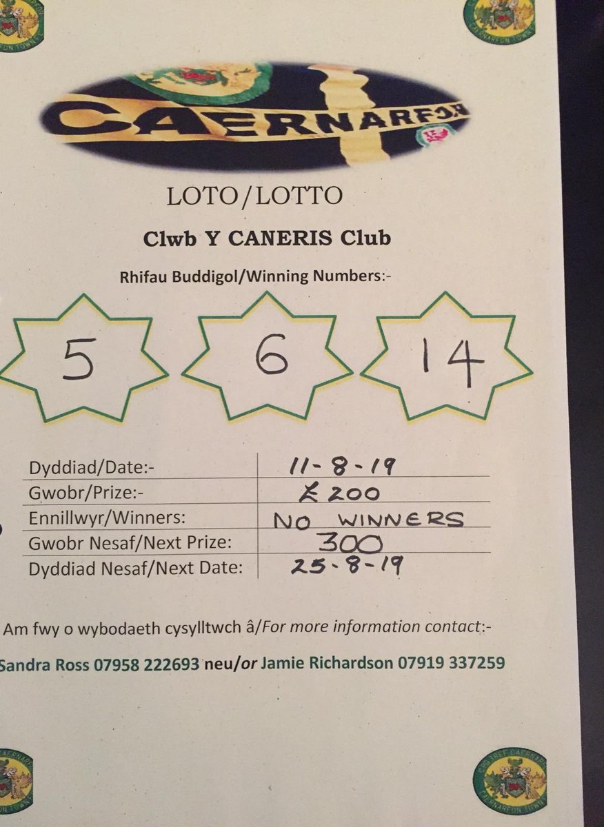 ClwbCanaries's tweet photo. Tonights lotto numbers 5,6,14 no winners. Next draw 25/08 £300 jackpot💛💚 https://t.co/B2JnEyhAEf