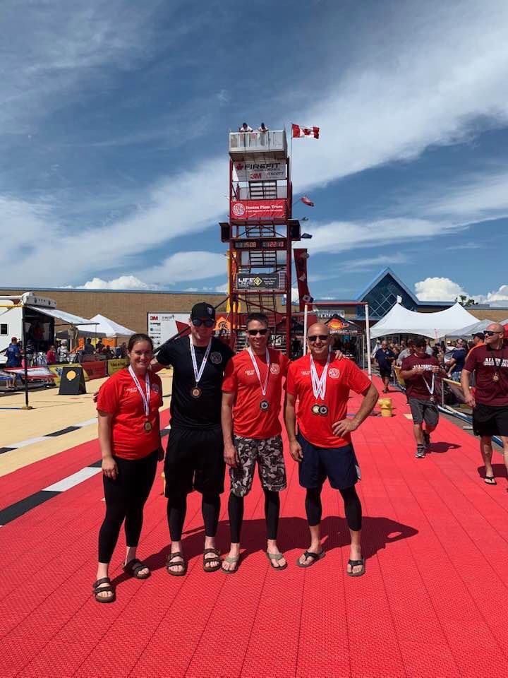 Medals all around for our crew! <a href="/farmerkevin25/">kevin shaw</a> finished with gold in the (45+), Hannah and Greg finished with Gold in the X3 (mixed)
Kevin and Stephen finished with Silver in The X3 (40+). Thank you <a href="/FireFitWorld/">FireFit Championship</a> Championships and Firefit - Cobequid Fire 2019 #firefit 🥇🥈🏆