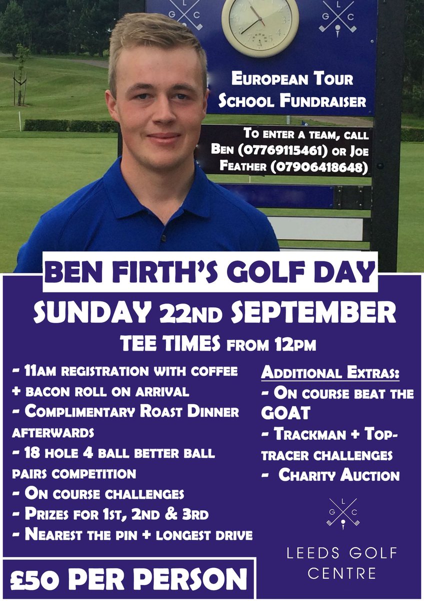It’s Official! I am very excited to announce that I will be hosting a golf day to help raise funds towards my European Tour School adventure in October! There is a healthy prize table on offer with some auction items up for grabs that you are not going to want to miss out on...