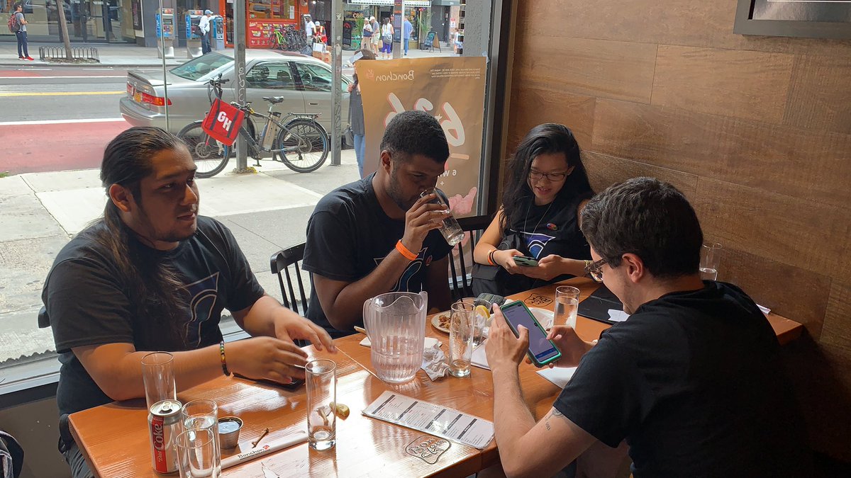AHLStudios's tweet photo. It’s all fun and games until you have to figure out how to pay the check. #AHLStudios #PlayNYC https://t.co/9JvvTEC7CP