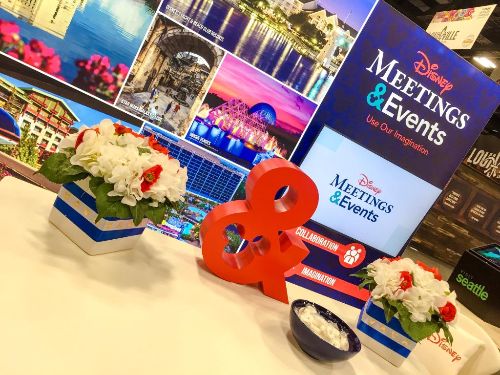 DisneyMeeting's tweet photo. We had a great first day at #ASAE19! Attendees - don't forget to stop by booth 1212 to learn about our four pillars of partnership, collaboration, imagination and the Disney Difference! #MeetatDisney @ASAEAnnual https://t.co/cqsGd47mkU