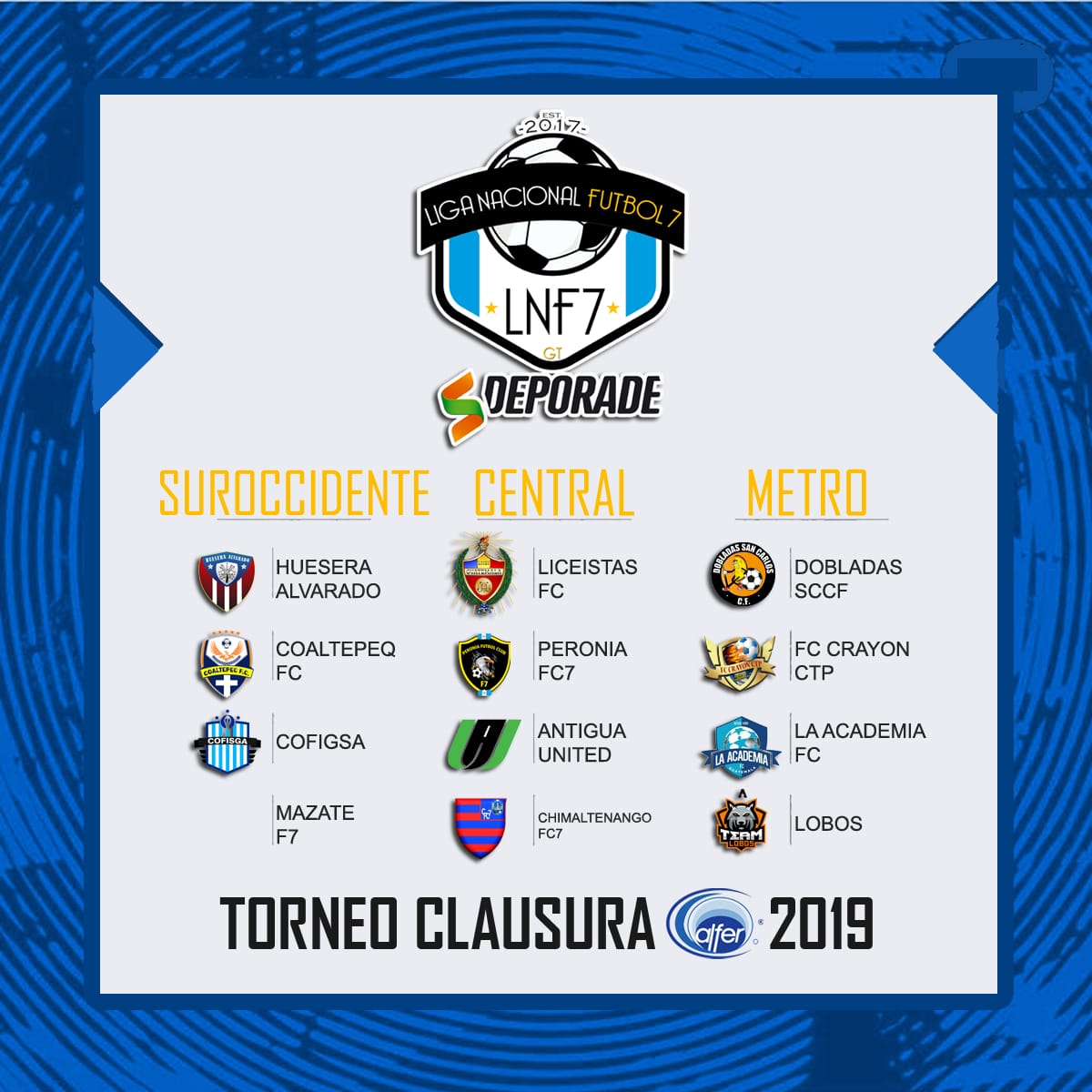pcf72019's tweet photo. Ya tenemos grupos!!!!!
Somos región Central.
#Pfc7 https://t.co/IX5gG9CLeo