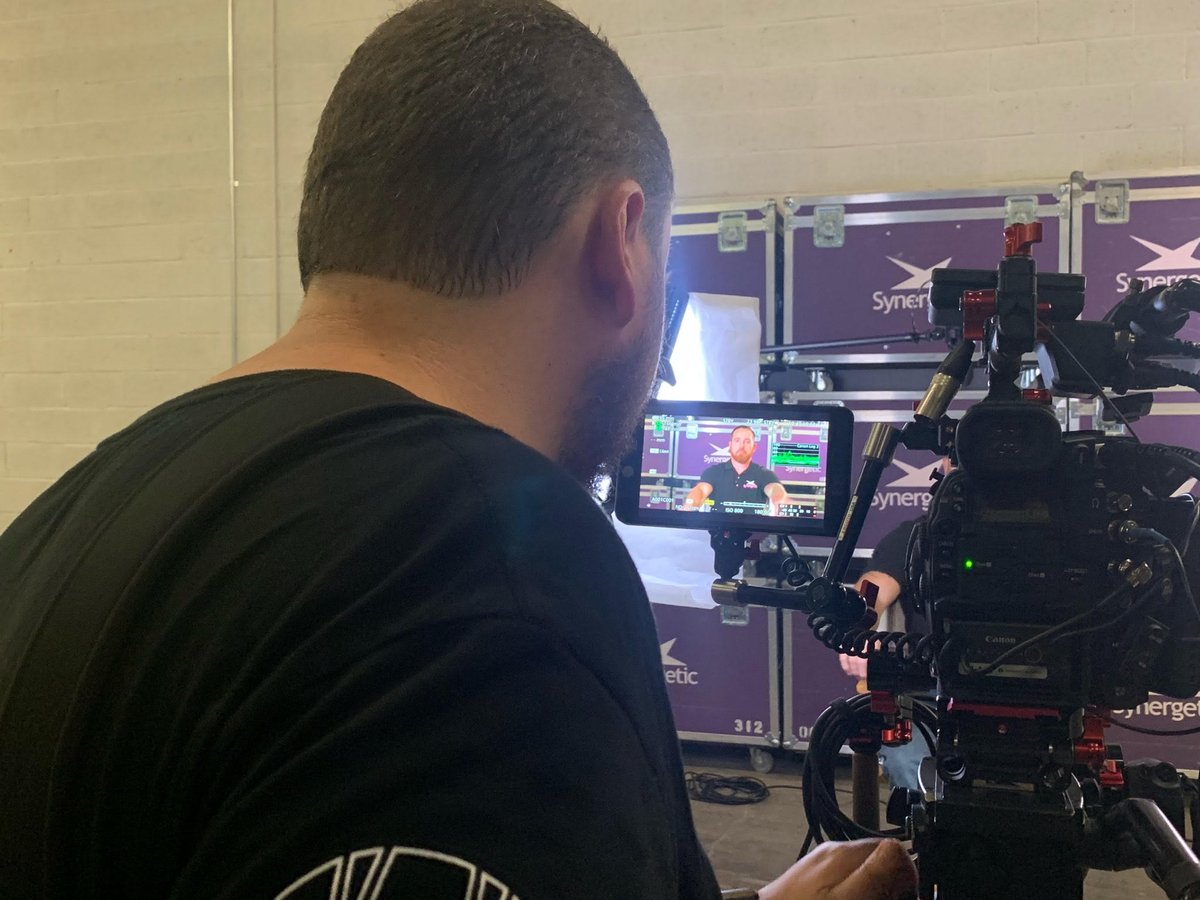 WeAreSynergetic's tweet photo. The guys from @360DigitalLLC came out to the warehouse last week to get insights on what it's like to be part of the Synergetic team.  Stay tuned for some upcoming #employeespotlights and get to know us! https://t.co/TJJ8rxLR0W