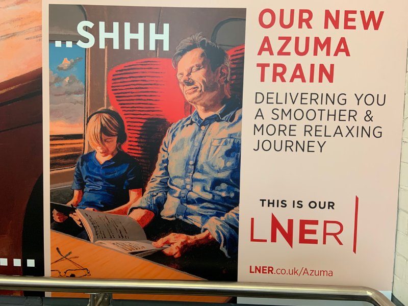 LNER's tweet photo. A snazzy shirt and a copy of Post-Beeching Bradshaw's Guide...I'm convinced the guy in our new Azuma poster is Michael Portillo. @portilloandhen? I'll leave you to ponder on this. Night all! ^BG https://t.co/FbGnLlBMvM
