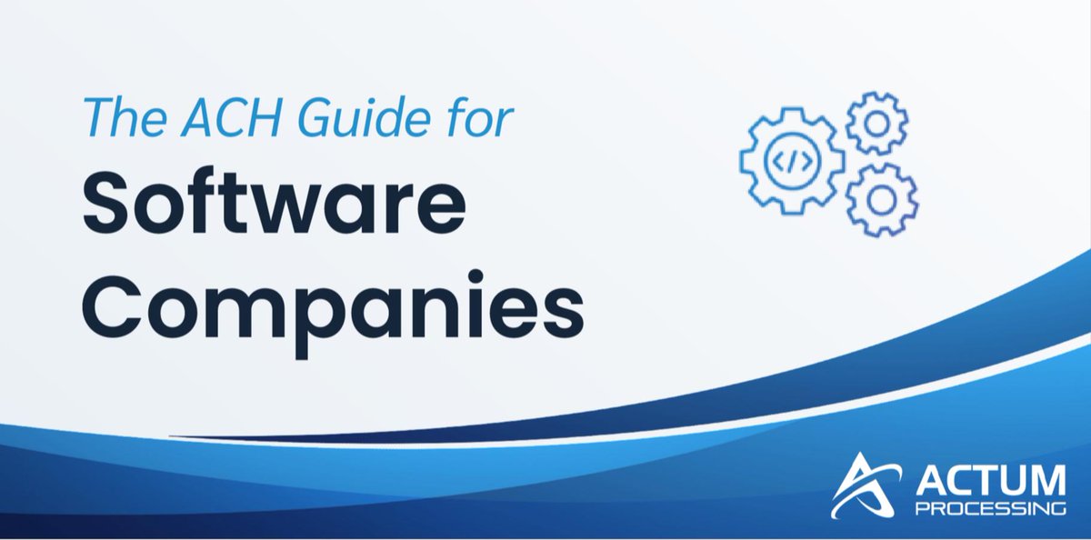 ActumProcessing's tweet image. Looking for an #ACH #payment integration? Our new ebook breaks down the details of what to expect-- and how to get started. bit.ly/2KtcRcJ
