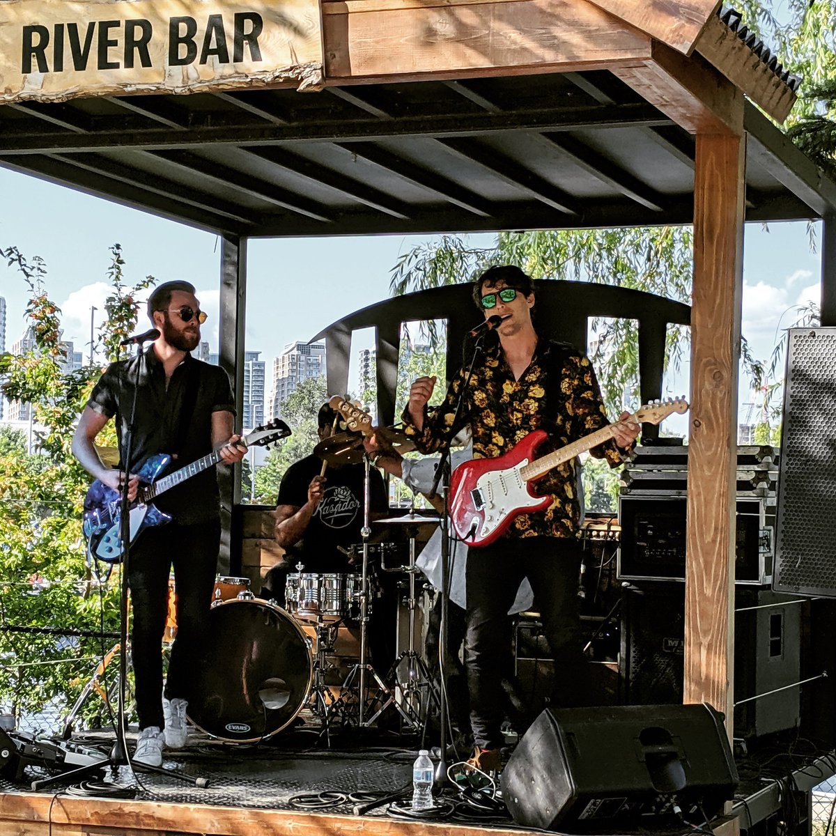 Indie88Toronto's tweet photo. @KasadorBand bringing the energy to the River Stage on a stacked bill tonight @budweiserstage 🤘 https://t.co/nvWZldraHW