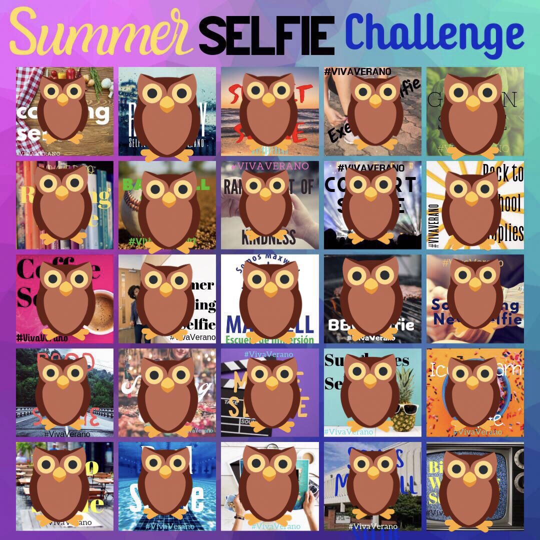MrsBayerle's tweet photo. We have had the BEST summer! I completed the board! #SomosMaxwell #VivaVerano #SummerSelfieChallenge https://t.co/TowDcjMFIS