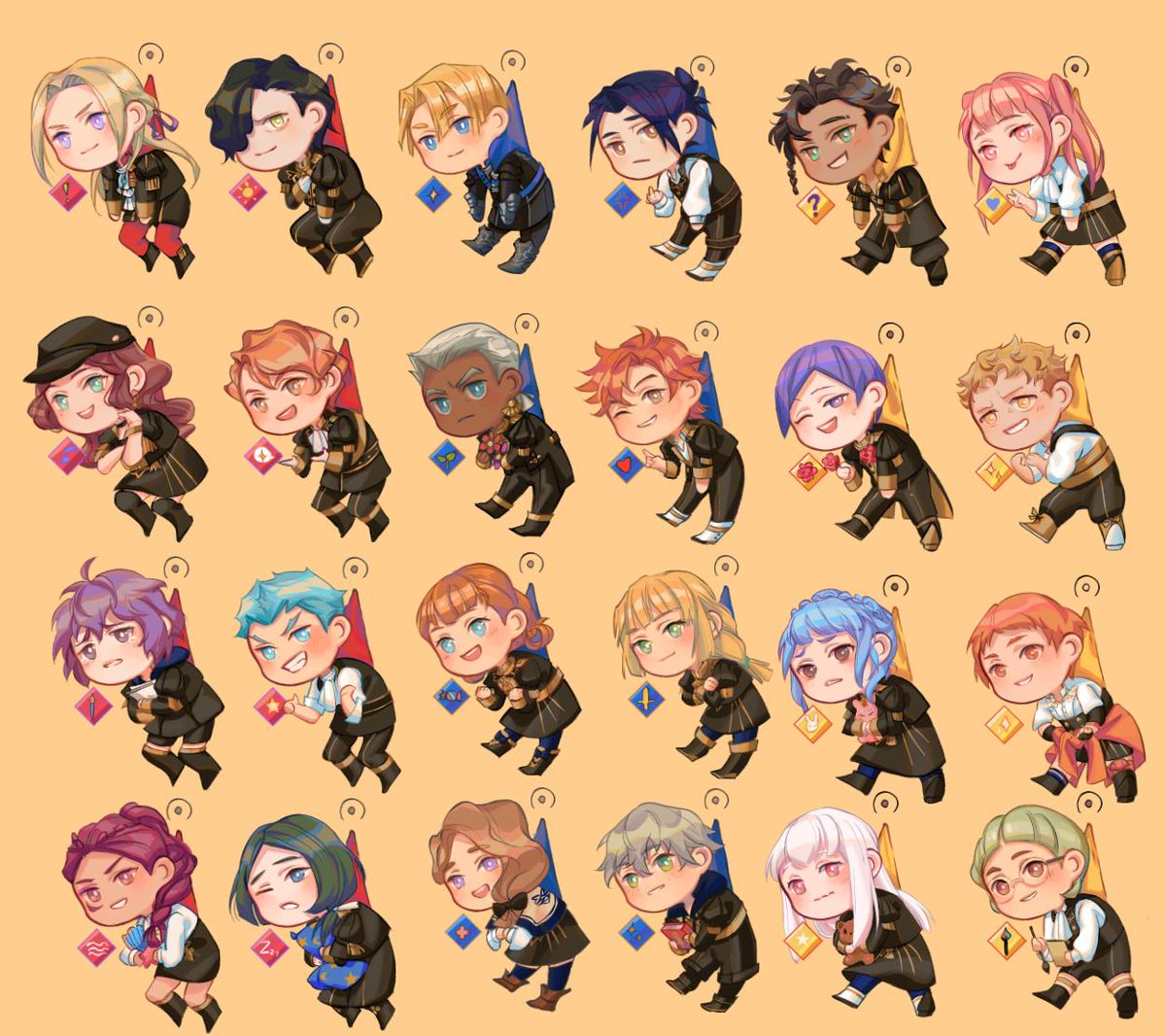 Hello!
My Byleth & linking students charms are up for pre-orders!
All students from the three houses are available 🦁🦅🦌
hanromi.bigcartel.com/product/preo-o…

[GIVE AWAY]
I'm giving a Byleth + student charm away! Just RT and comment your favorite student! 💕

Ends 25/08!
#FireEmblem3Houses