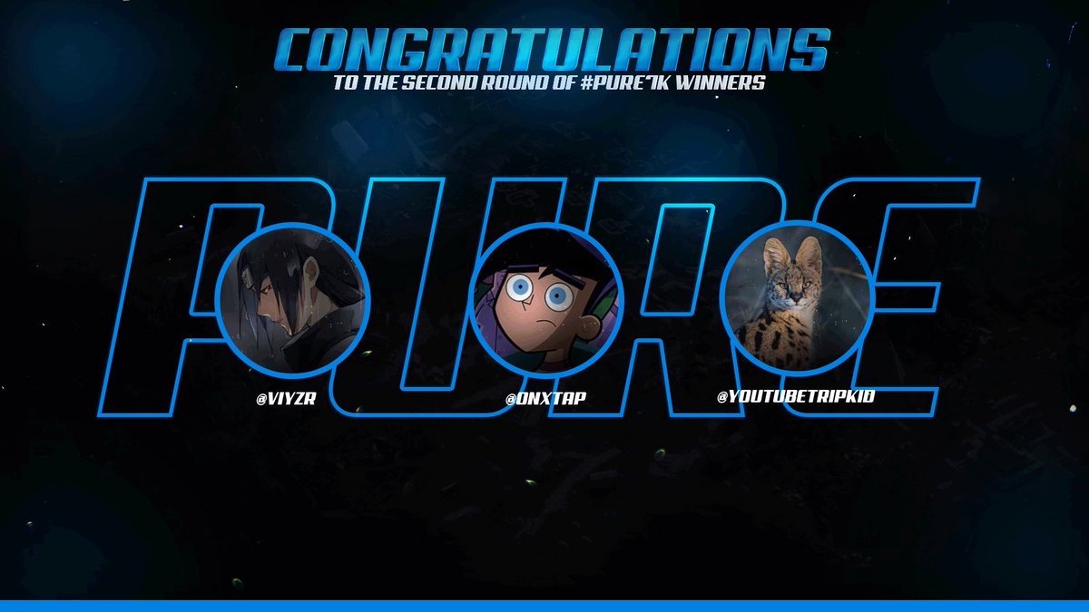 ThePureHQ's tweet photo. Welcome our 2nd round of recruits!  #Pure7K 

@viyzr 
@Onxtap 
@YoutubeTripKid https://t.co/cA0WE2EHUL