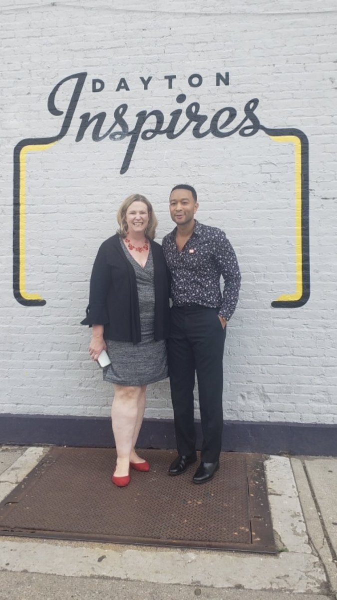 nanwhaley's tweet photo. So excited to have @johnlegend in the Oregon District! #DaytonStrong https://t.co/5IlAzazNXf