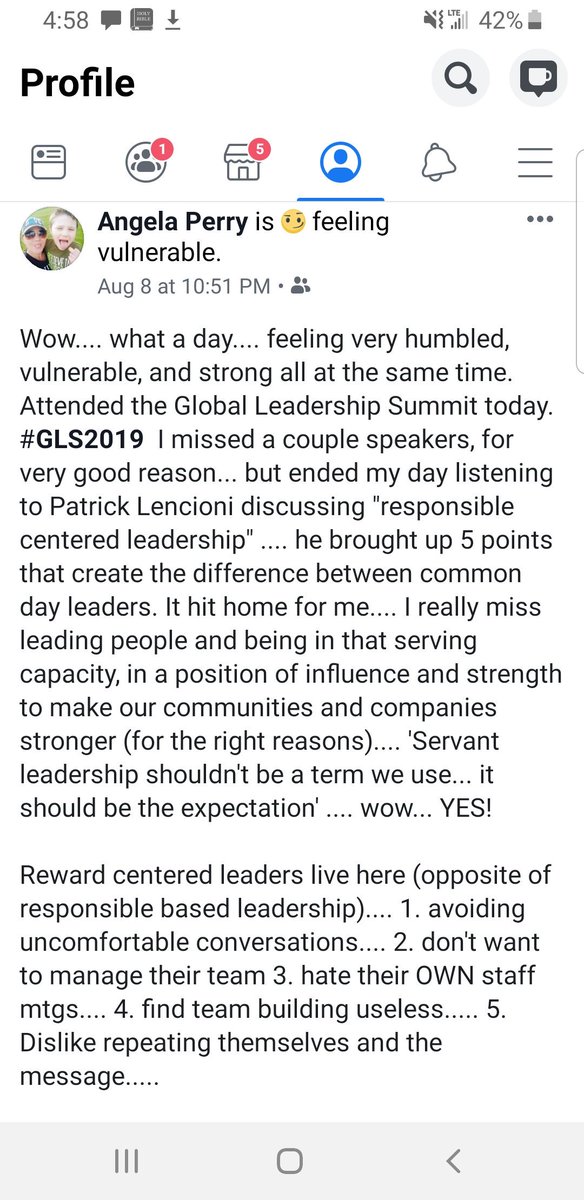 angelaperrywi's tweet photo. Amazing summit! ALL points are my complete opposite-- I absolutely LOVE all of these parts to make people stronger for those around them and their communities. I trust in the process, healing time, excited for the next adventure.
#graceattitudepurpose #makeithappen2019 #GLS2019 https://t.co/pf8IHlVyfu