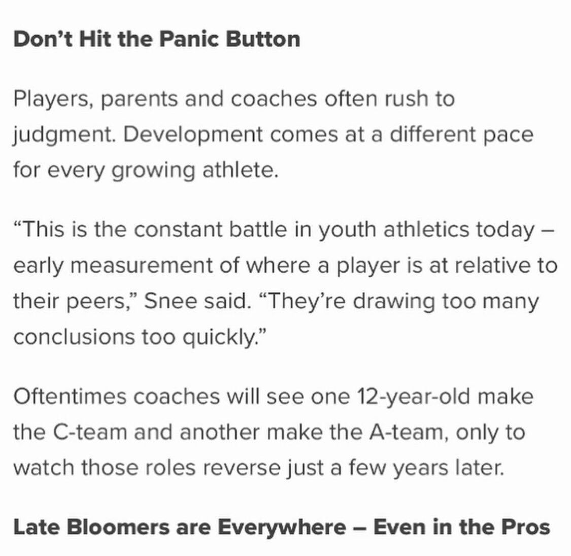 ParagonAthlete's tweet photo. Mike Snee of @collegehockeyinc on late bloomers in regards to player development being a normal part of today’s game

 #DoWhatIsBestForYou #GradualSteps #HockeyDevelopment #PlayerDevelopment 

@paragonathlete #ParagonSportsConsulting https://t.co/2pKVCCAbGd