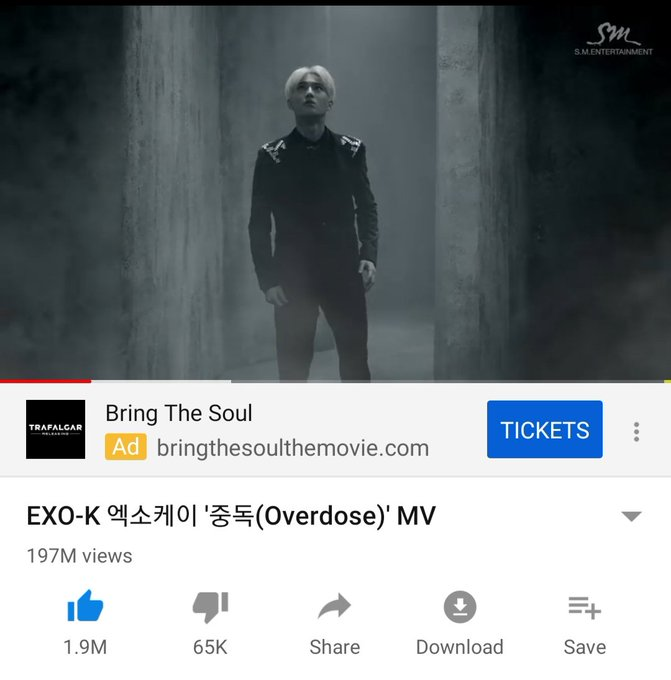 adlm1805's tweet photo. 📹MV] OVERDOSE Countdown to 200M 

Let´s also try to make OVERDOSE reach 2M likes as well (currently, 1,9M). Please like the MV with all your YouTube accounts. Thanks. 

#StreamOverdose200M

#EXOonYTBoost #EXO #엑소 #weareoneEXO
@weareoneEXO https://t.co/PqSBcKQSTV