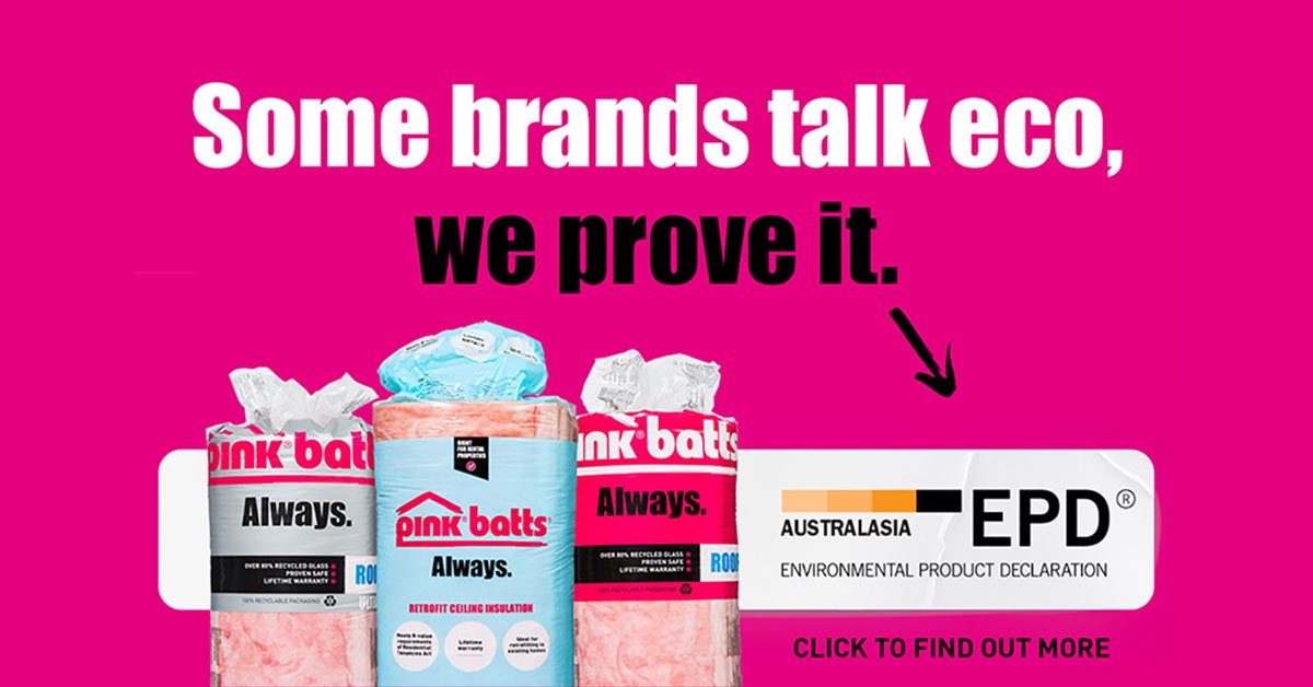 pinkbatts's tweet photo. We now hold an Environmental Product Declaration (EPD) for all Pink® Batts® glass wool insulation products- proof we’re up there with the best in the world when it comes to environmental efficiency.
Thanks @thinkstepANZ and @EPDAustralasia 

Read more: https://t.co/Bra6zgok62 https://t.co/2u32P290rx