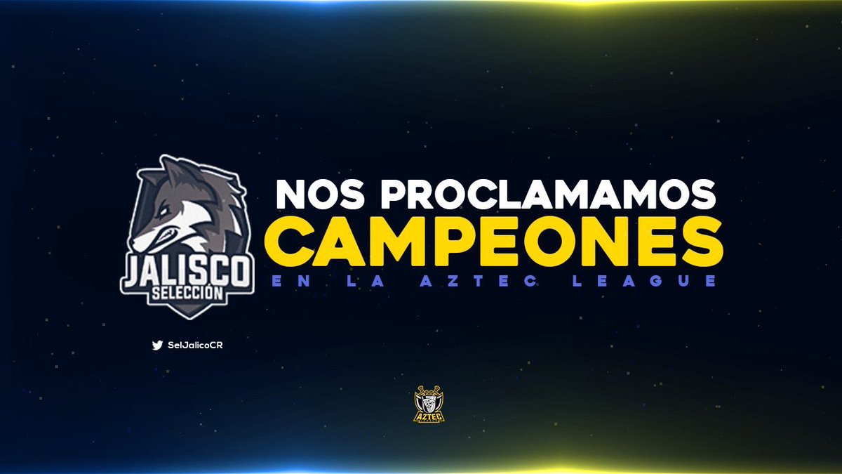 #CR | #Campones 

!! Somos Campeones de la @AztecLDE_Mx s1 !!

#GoJalisco🐺