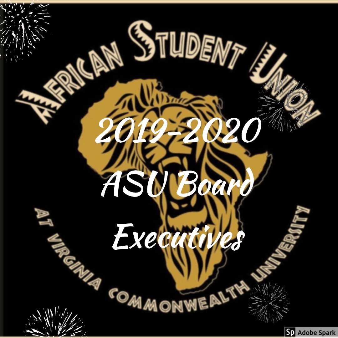 asu_vcu's tweet photo. Hey guys!👋 I hope everyone has had a great summer. We are excited to introduce the 2019-2020 board executives for this year!!! Be on the lookout for introductions this week!👀 and don’t forgot to come meet us on August 23rd 3pm-6pm. See you soon! https://t.co/UQ4kC3bVKH