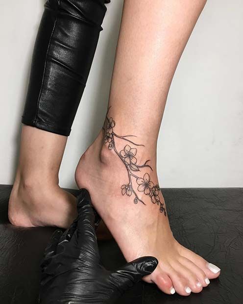 Tattoo Designs on X: "45 Awesome Foot Tattoos for Women