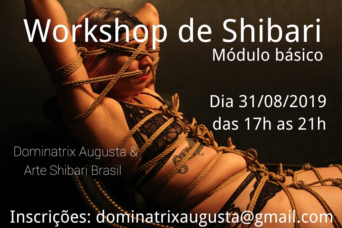 dominatrixbar's tweet photo. Workshop de Shibari Básico com Lord Bondage no Dominatrix. Inscrições: dominatrixaugusta@gmail.com
#shibari #bondage #bdsmlover #bdsmbrasil #kinky #fetiche #kinbaku #shibarisp https://t.co/KCEVXPk93x