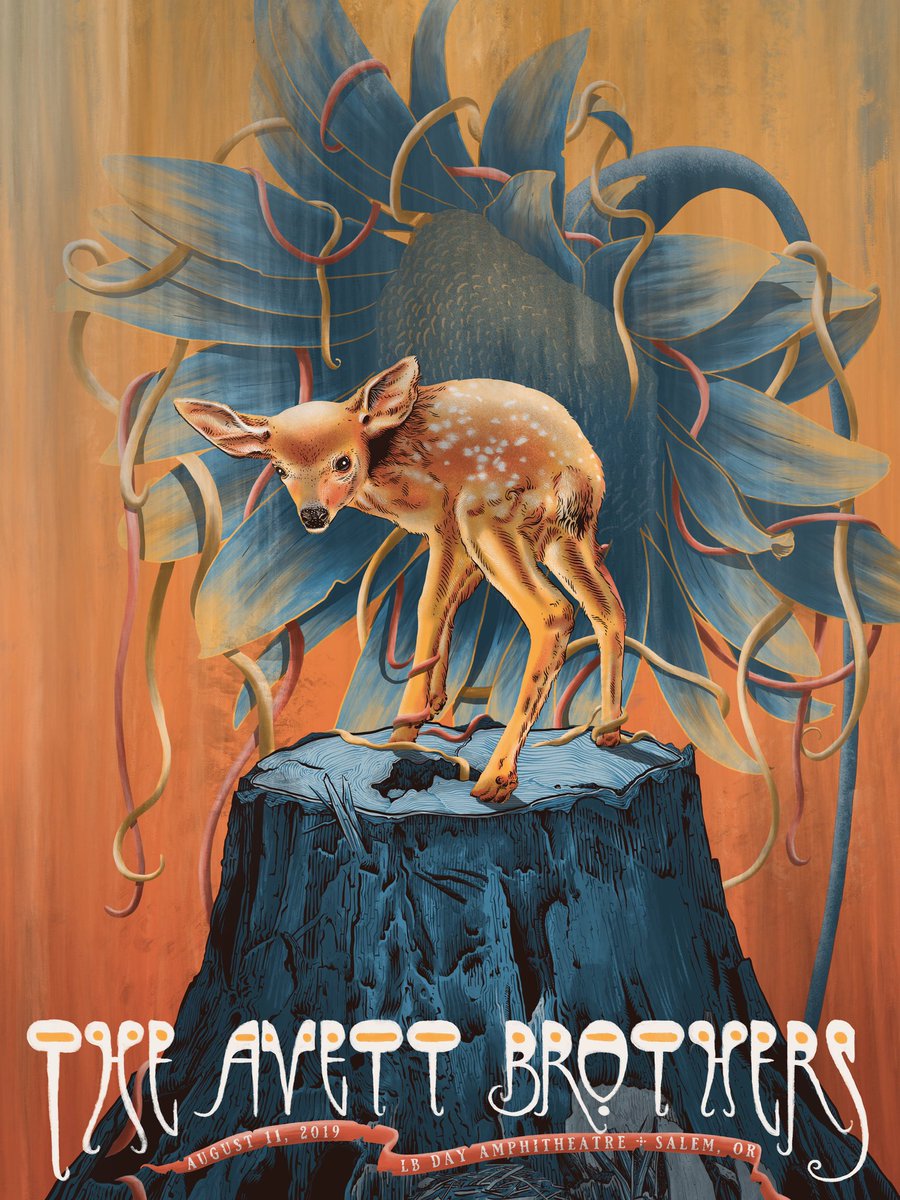 Poster for tonight’s show at LB Day Amp is by Neal Williams <a href="/epicproblems/">Epicproblems</a>. 
Doors: 6:00pm
<a href="/lakestreetdive/">Lake Street Dive</a>: 7:00pm 
The Avett Brothers: 8:15pm