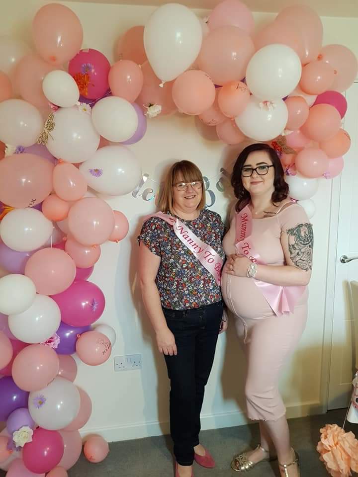 caron_corbin's tweet photo. Lovely afternoon, looking forward to meeting our granddaughter soon! #nannytobe #excited #babyshower https://t.co/falA4EwjUd