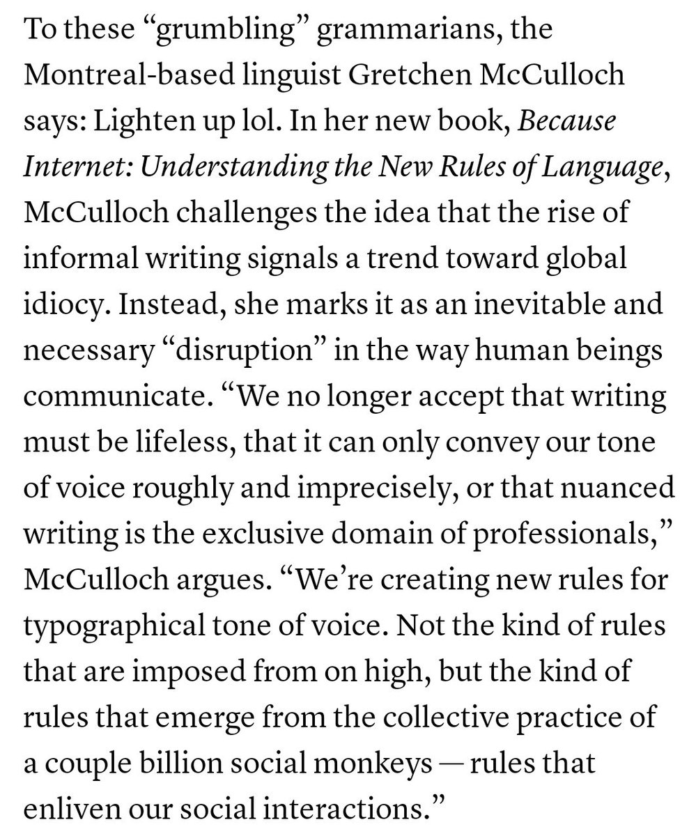 GretchenAMcC's tweet image. #BecauseInternetBook is reviewed in @TheAtlantic by @jakeflorida