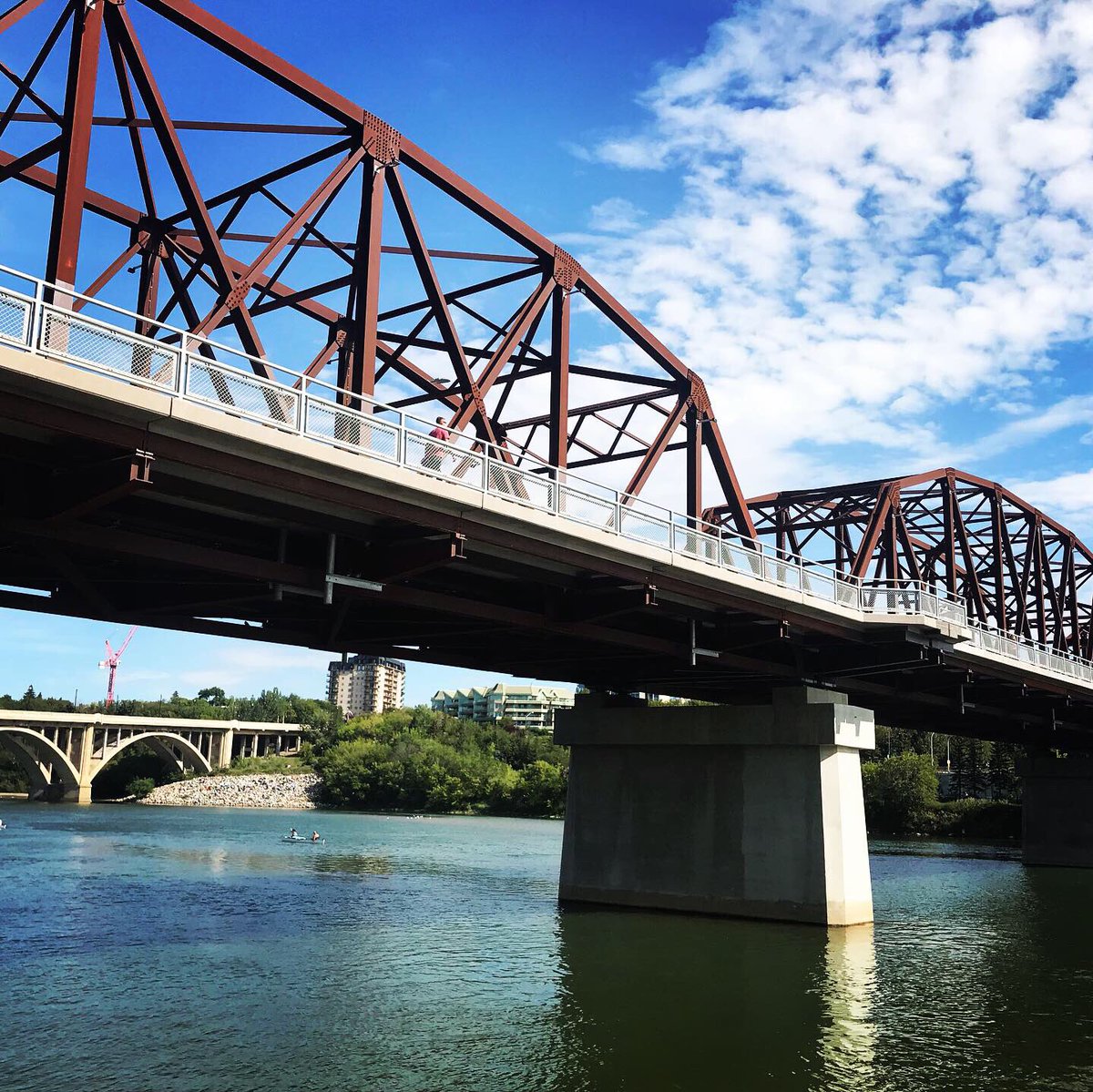 Ridergirl71's tweet photo. I could’ve walked for hours today 💙💙💙 #trafficbridge #yxe #home #sundayfunday https://t.co/wb7nj7Jjhc