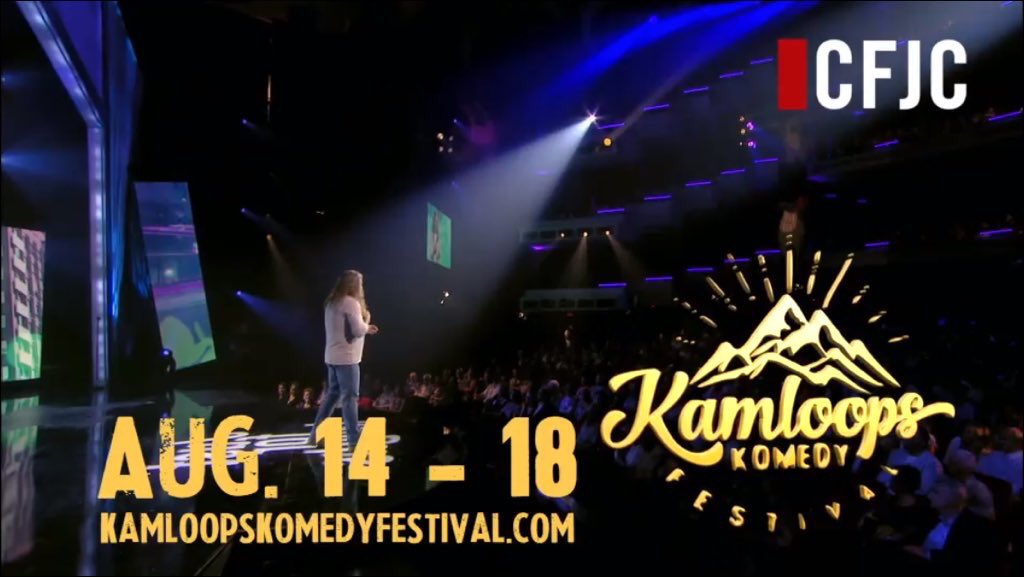 We hope you’re having a great time at #KamloopsRibFest! We’re coming this week.😀

August 14-18 the Kamloops Komedy Festival welcomes star of Workin’ Moms <a href="/ryanbelleville/">Ryan B</a>, CBC alum <a href="/Tim_Nutt_Comic/">Tim Nutt</a>, <a href="/LelandKlassen/">Leland Klassen</a>, <a href="/Sterlingsjokes/">Sterling Scott</a> &amp; many more!

kamloopskomedyfestival.com

#Kamloops