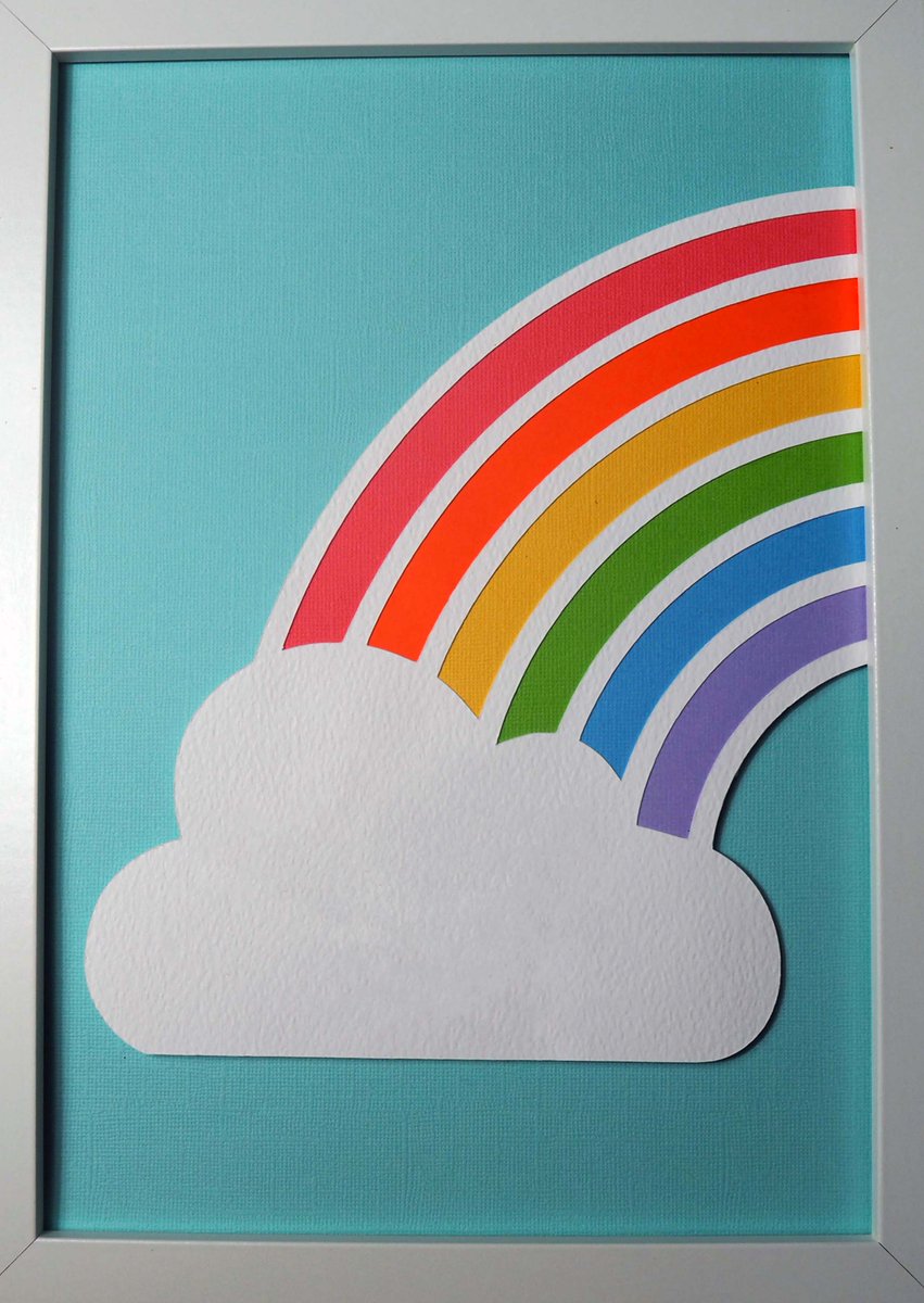 craftagogo's tweet photo. Rainbow wall art - so easy to make with just a few sheets of paper! It can be made blank or personalised...and for a limited time, if you buy the svg dxf file with FULL instructions from our Etsy shop, personalisation is FREE! https://t.co/w6fXmE1uGb #cricut #silhouette https://t.co/yZQvcnqqOV