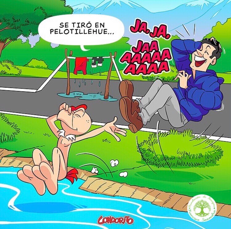 FUND_FCOSAAVEDR's tweet photo. Pancho riéndose cuando #Condorito se tiró al río 😂
¿Qué les parece? https://t.co/xjWuA4NnTW