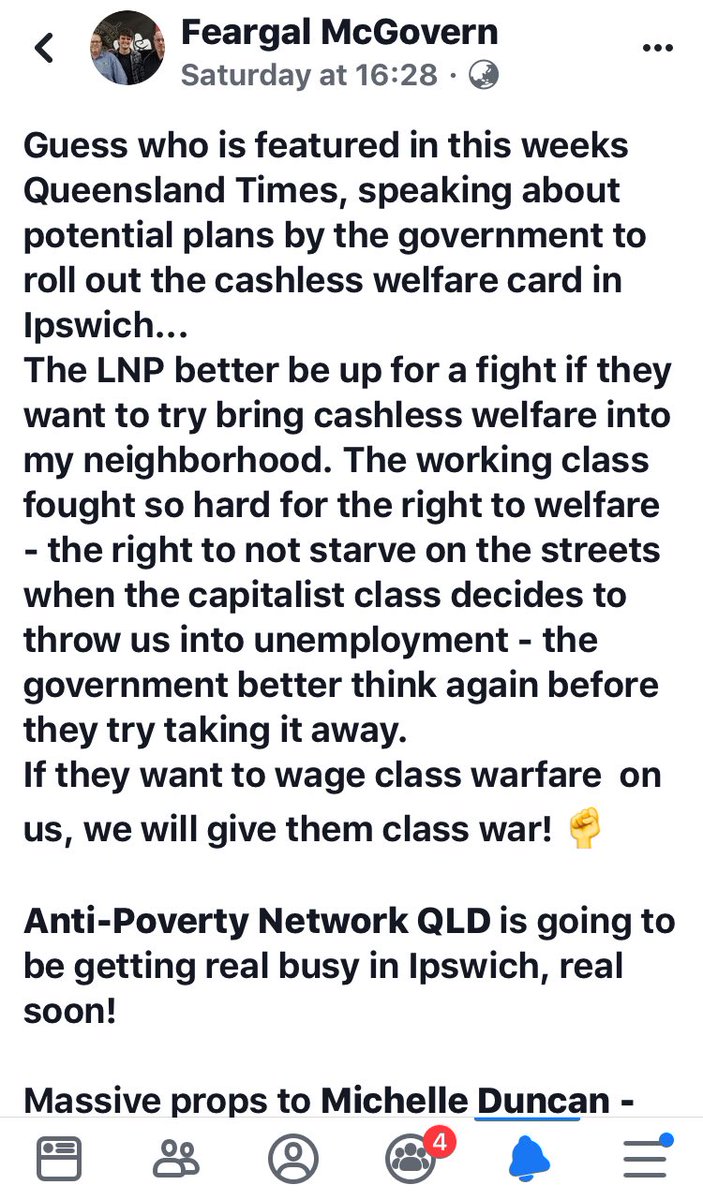 CartwheelPrint's tweet photo. Ipswich will put up one hell of a fight against the cashless debit card trial expansion to their area ✊ @APN_QLD here to help if you need me. #qldpol #auspol #Indue https://t.co/c5skmffuxb