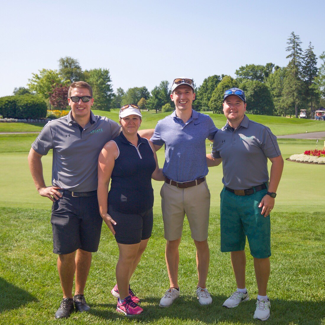 RehabFirstInc's tweet photo. A day of fun in the sun in support of an important cause! ☀️⛳️ On August 1st, our team took part in the 36th Annual @RMHCSWO Golf Classic. Every year, this event takes place to help keep families close to the medical care their seriously ill or injured child needs. #RehabFirst https://t.co/jYXV3izO97