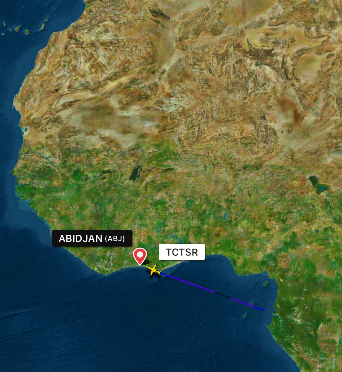 YorukIsik's tweet photo. #Venezuela: Bombardier Global Express owned by Turkish MNG jet #TCTSR flew from Cape Town to Libreville Léon-Mba yesterday, and today around 13:30GMT, it flew from Libreville to Abidjan Félix-Houphouët-Boigny. https://t.co/1z4pMzRmLs