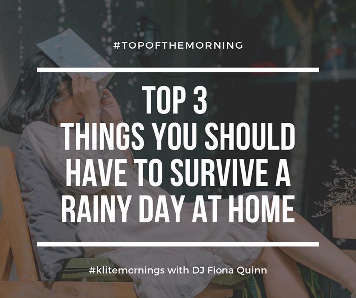 klite967fm's tweet photo. It's #TopoftheMorning Mondays right here on #klitemornings with DJ Fiona Quinn!
First off, we celebrate with our Muslim brothers and sisters! Eid Mubarak! #eidladha
So what are your Top 3? How do you survive a rainy day at home? Kind of like your starter pack for #walangp… https://t.co/gTuH9sOD9B