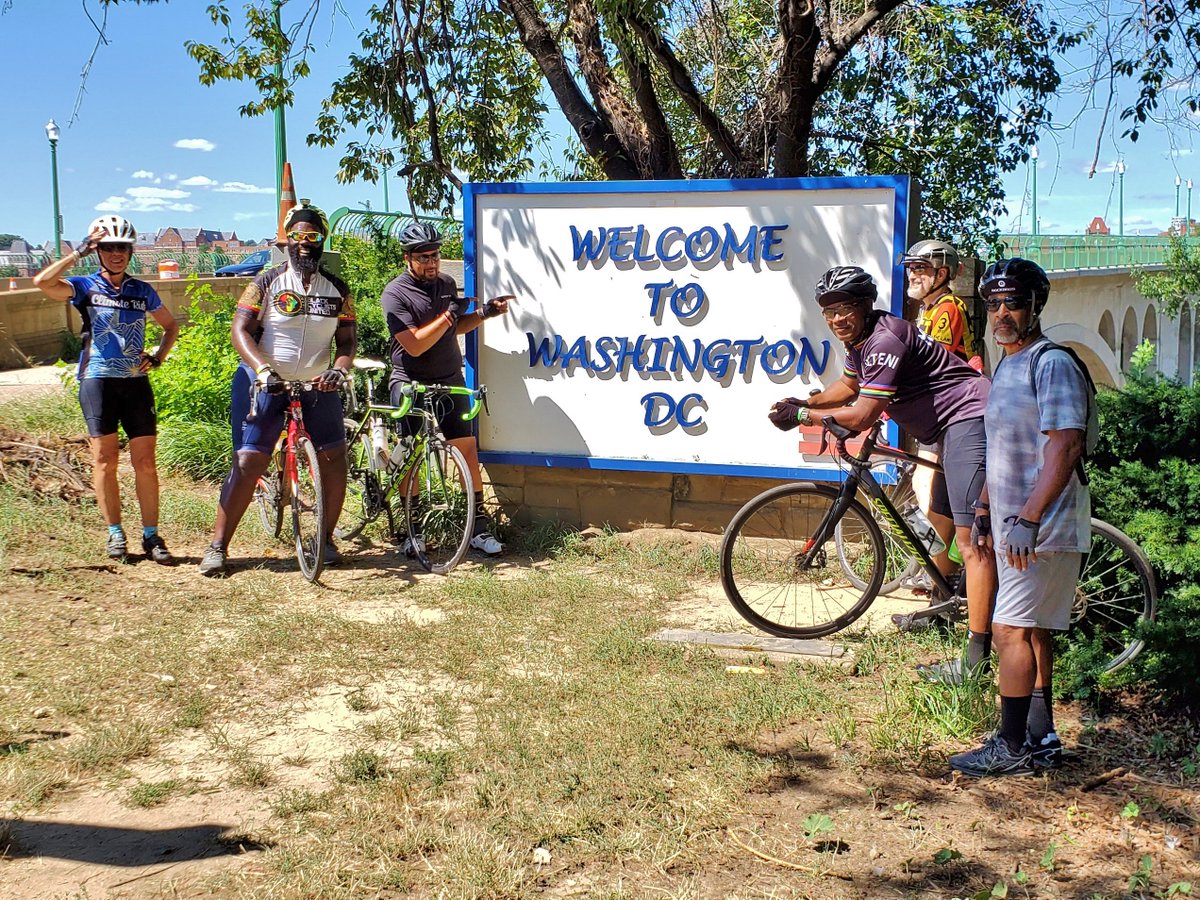 Chris_Roell's tweet photo. Led today's @BicycleSPACE #CityExplorers ride on a 37 mile trek around #BikeDMV. Rode through two States and a Territory. I will let you guess the names of the States and the Territory we rode through!😉 #bikedc #bikedmvloop #bspacerides #bikemd #bikeva #washingtondc https://t.co/moau7pBwJc