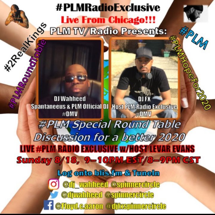 NewsCommentPod's tweet photo. Next Sunday Night at 9p ET Join me, @spinnercircle &amp; @djwahheed for a special #PLMRoundtable Exclusive! You can listen to it here> https://t.co/2X1KBBtjkp https://t.co/dAcPhQIqxX
