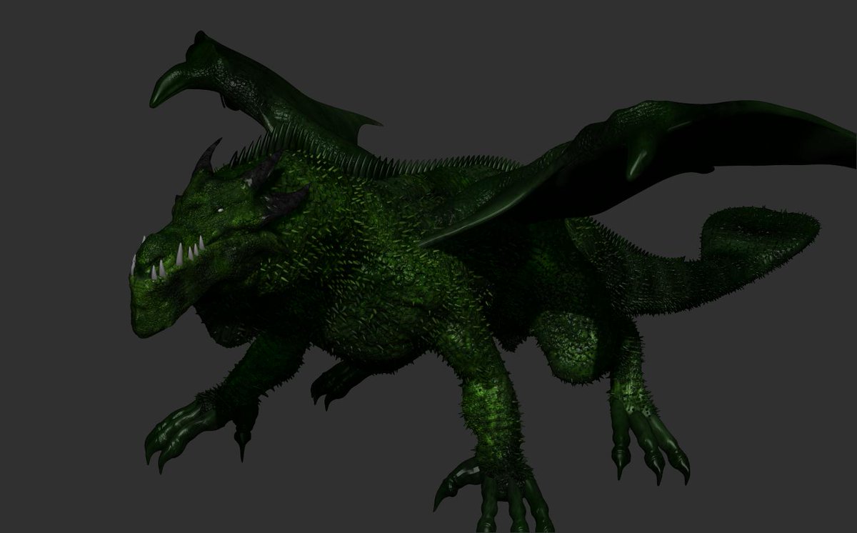 vankev's tweet photo. #smaugust2019 #Jungledragon #jungle #dragoncreature #creaturedesign #creature #monster #conceptart #illustration #reptile #reptiles #dragon #challenge #zbrush #pixologic #zbrushsculpt #3d #3dsculpting #3dmodeling #digitalart #3dmodel #gameart https://t.co/MwLf1lHufn