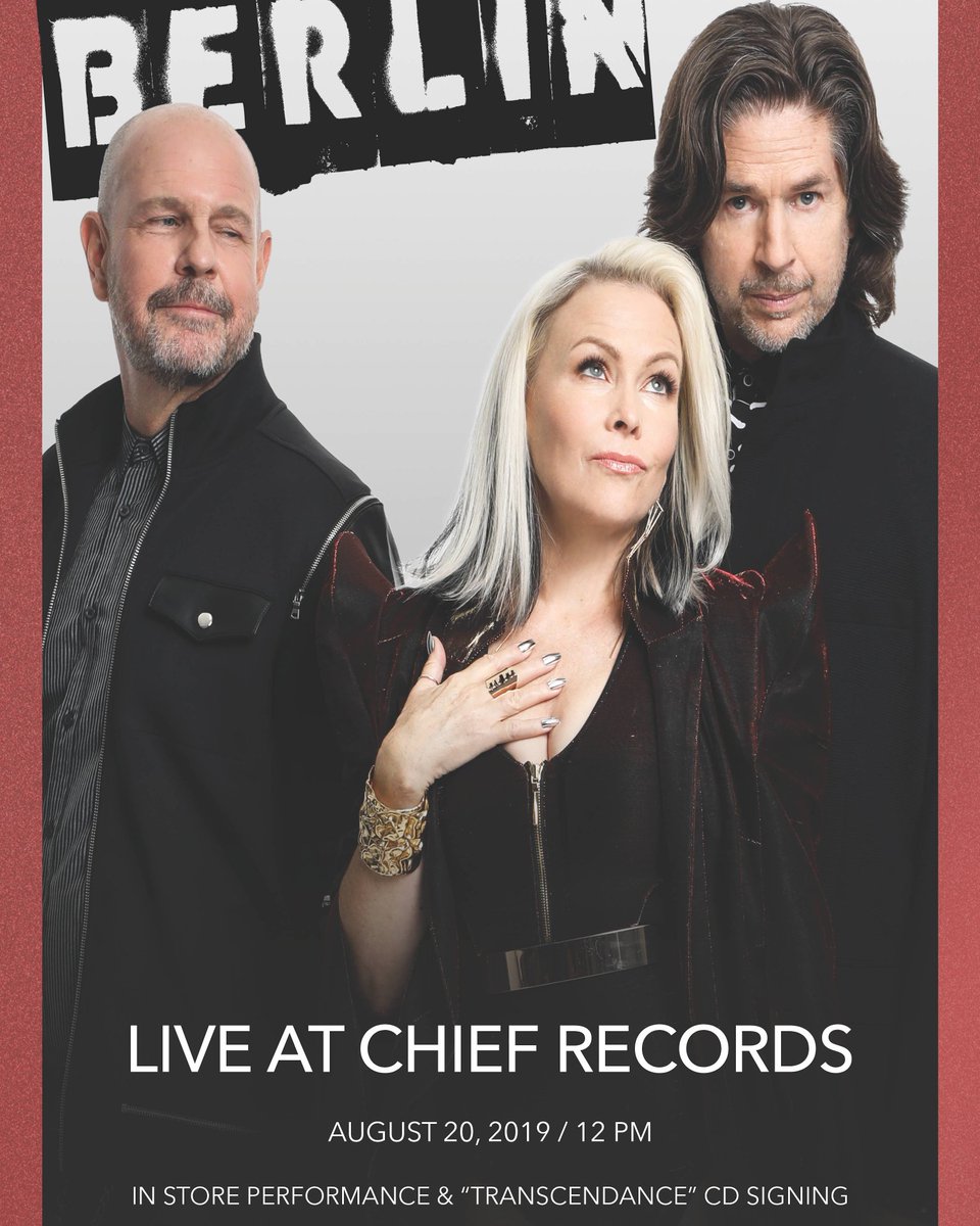 Chief_Records's tweet photo. Call TODAY to preorder the new @RealTerriNunn /Berlin "Transcendance" CD and guarantee yourself a chance to meet the legendary group BERLIN! (817) 624-8449. We also accept PayPal. Thank you!!!!! https://t.co/Na1djXuT6q
