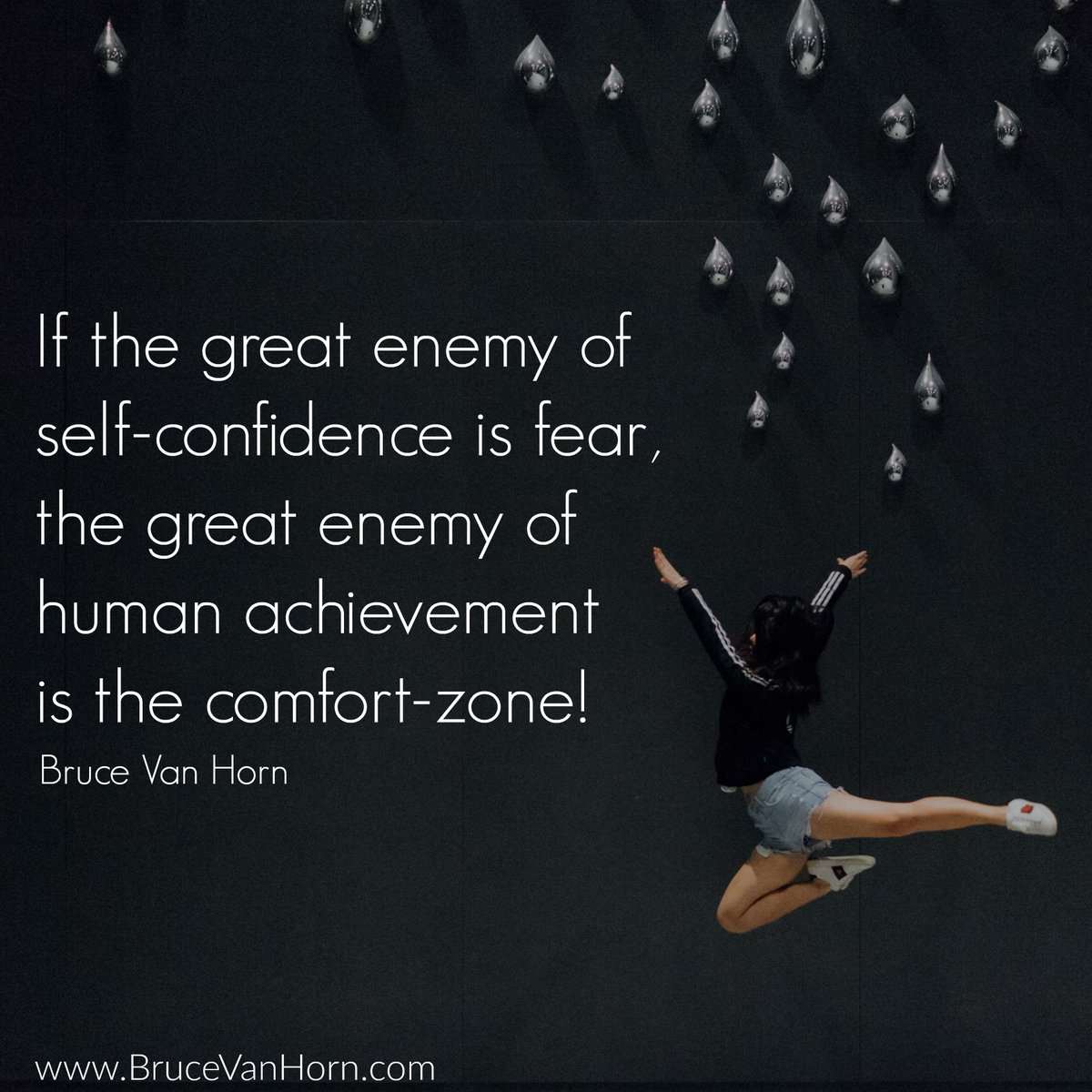 BruceVH's tweet photo. If the great enemy of self-confidence is fear, the great enemy of human achievement is the comfort-zone!

#Leadership #Success https://t.co/YvJdOpFJEz