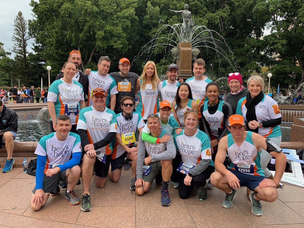 SolistaANZ's tweet photo. We did it! Yesterday, Solista braved the cold and took on the #City2Surf to run for @Bearsofhope in memory in Hunter Thompson. Thank you to all donors, together we raised more than $18.5k for this amazing cause! To donate: follow link: https://t.co/2YHZWRgf9d https://t.co/DNKbrUIjzz
