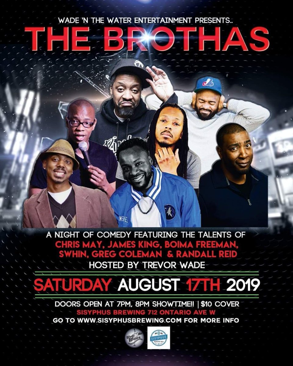MrWade612's tweet photo. 8-17-2019 PULL UP!!! #WadeNTheWaterEnt #TheBrothas @SisyphusBrewing @RandallReid80 @Cuzo_the_Stud @SayGCole @bfree2laugh @JamesKingMe #ChrisMay #Mpls #StPaul #TwinCities #comedy #standup https://t.co/0BNpgWAGwn