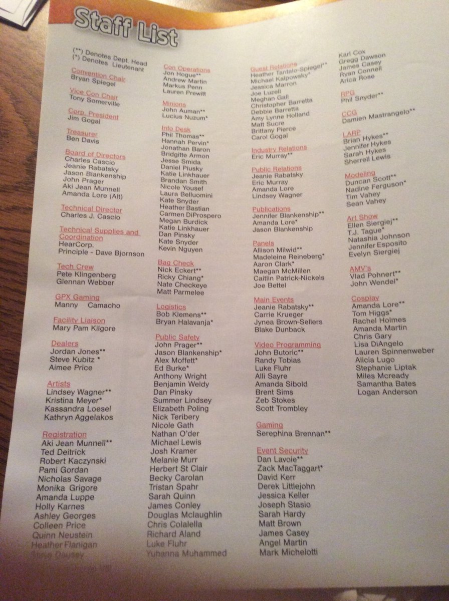 Nadesico On Twitter Tekko 2010 Staff And Program List