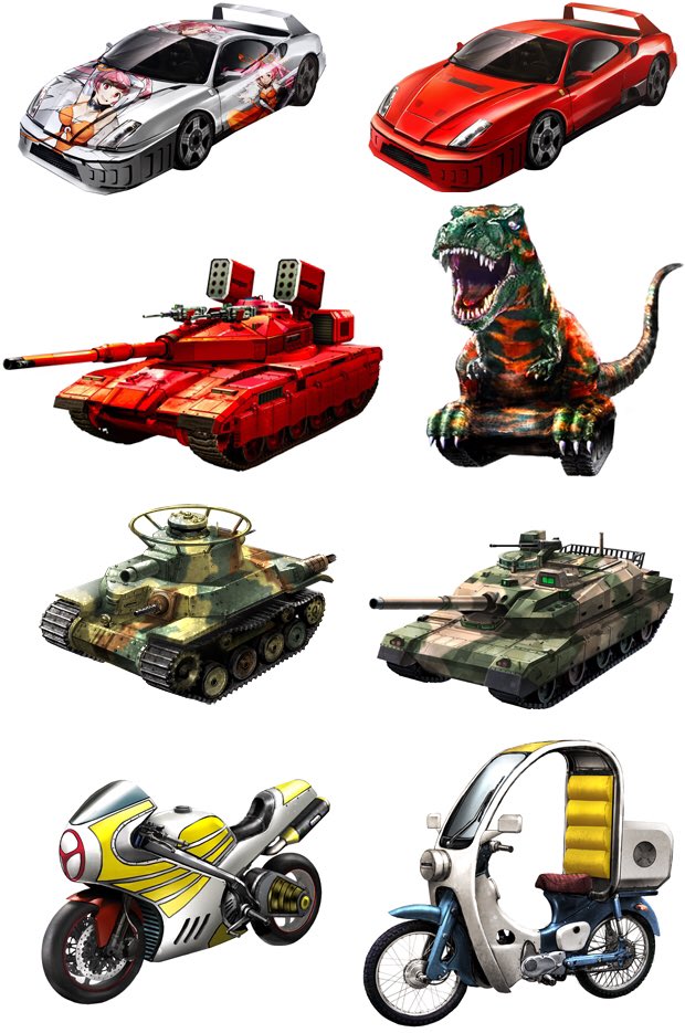 UMAWO222's tweet photo. 補足
メタルマックス(サーガ)シリーズでは
これらも全て正式に戦車(クルマ)と呼ばれています
#ソイヤウォーカー #野バス #NOME8 https://t.co/CwyuOGYzNA