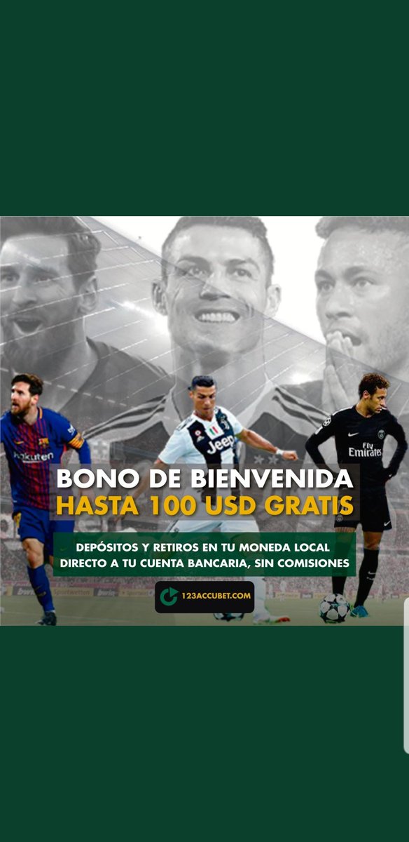123accubet's tweet photo. Regístrate y canjea tu bono de bienvenida que duplica lo que abonas hasta 100 USD ¡GRATIS!
HAZ TU APUESTA AQUÍ ▶ https://t.co/o7AeaPdrv6 y
vive la emoción de GANAR en 🍀https://t.co/o7AeaPdrv6 
Casino en vivo: POKER, RULETA, BLACK JACK, DEPORTES Y MUCHO MAS! https://t.co/UBkm0dcHHD