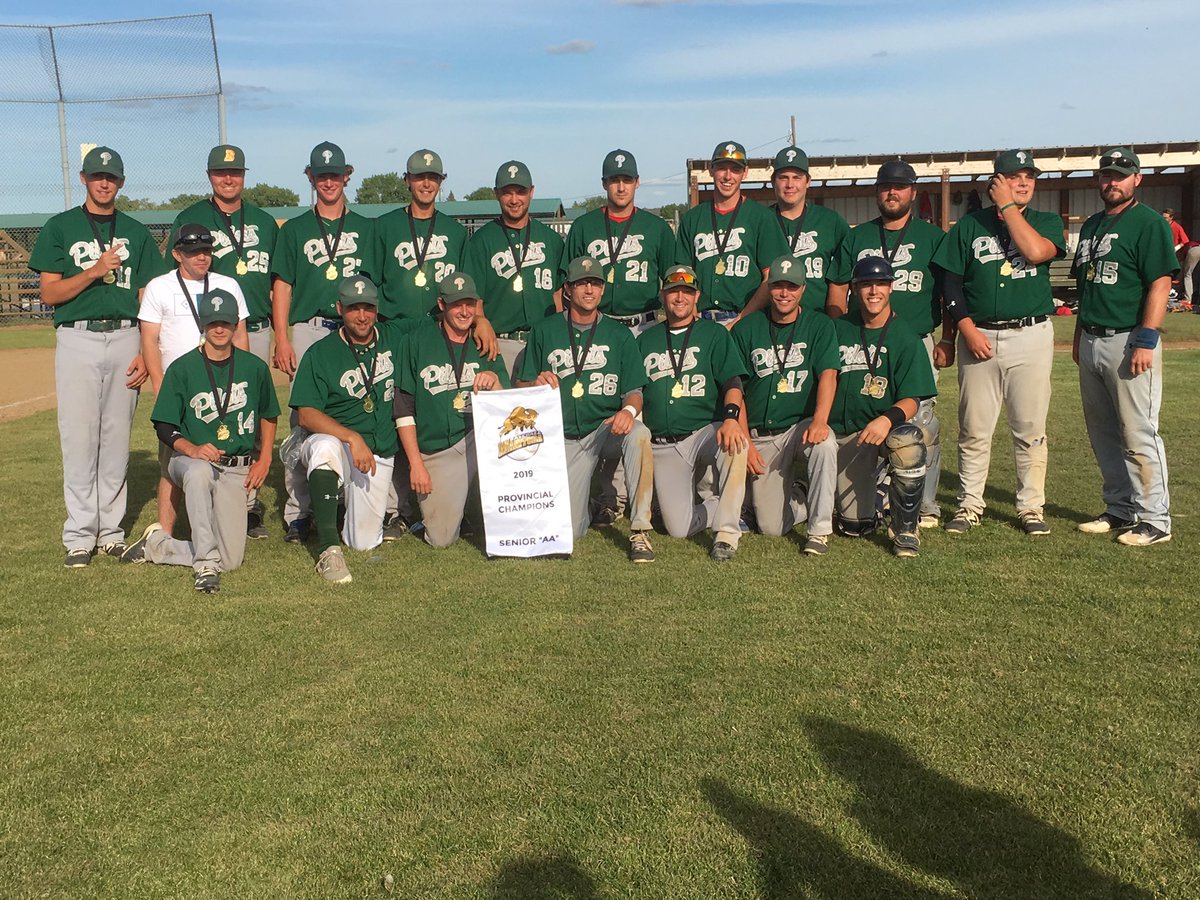 PmPilots's tweet photo. 🚨BREAKING🚨 Pilots are Provincial Champs with a 4-1 W over Elmwood #spin1 https://t.co/g9rtr8Xicn
