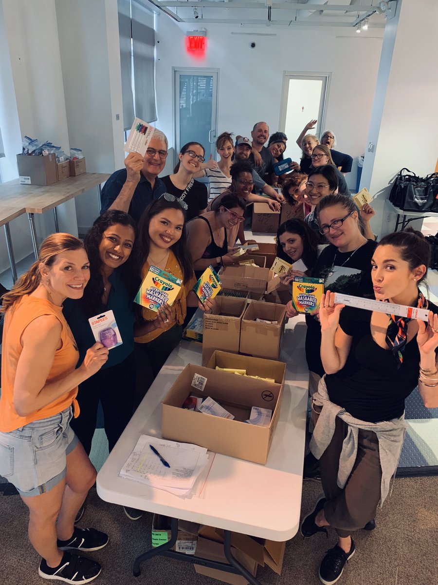 jeremyheinerich's tweet photo. #projectfirstday @CornellBMT @CornellLeukemia @MyelomaCenter @cornelllymphoma @nyphospital @Staples @blackstone @ger9041 #nyponcology   another successful Project First day thanks to NYP Oncology team and supporters for sponsoring 50 of 450 kids to give them a great First Day. https://t.co/GXuWedzZiA