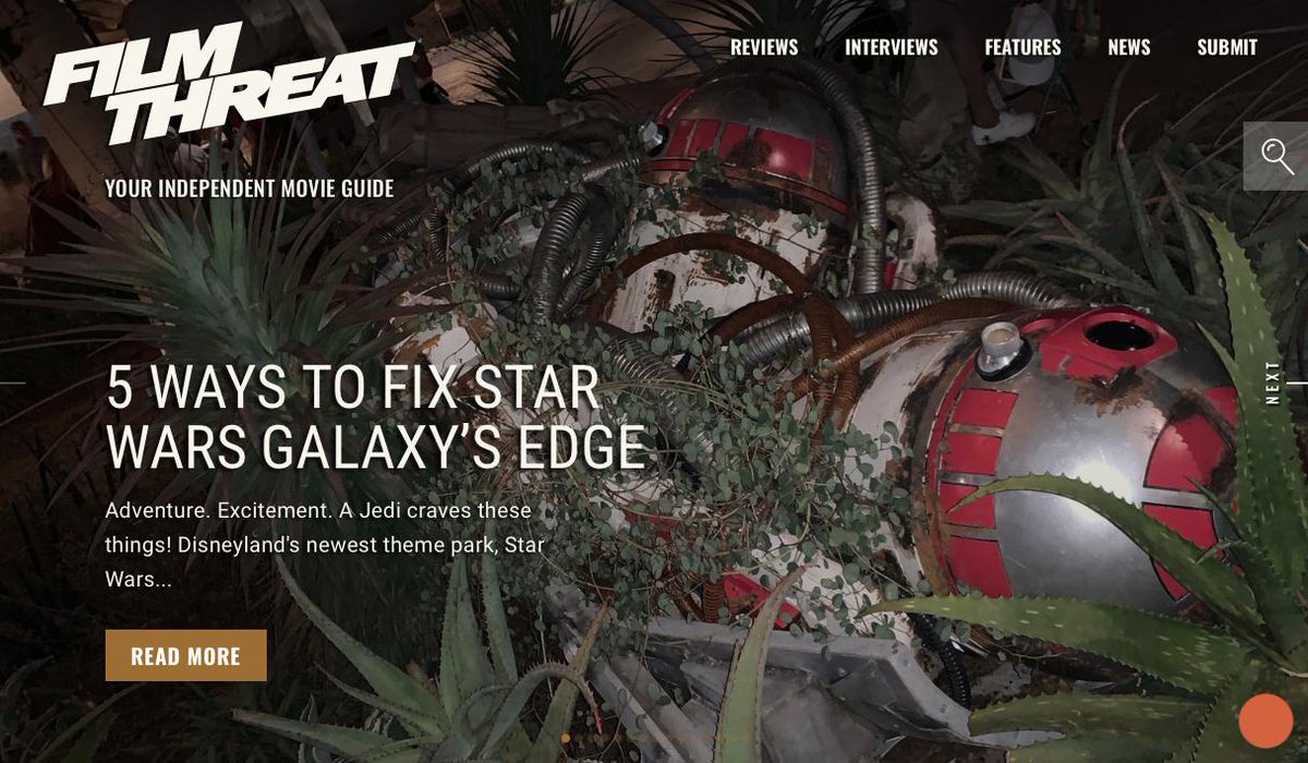 FilmThreat's tweet photo. Star Wars Galaxy’s Edge should’ve been a huge hit for Disney but the park is empty and continues to face harsh criticism by fans. What happened? Here are 5 Ways to Fix Galaxy's Edge. https://t.co/agZYKMXsdi #GalaxysEdge #StarWarsGalaxysEdge https://t.co/yCU3MKmxlk