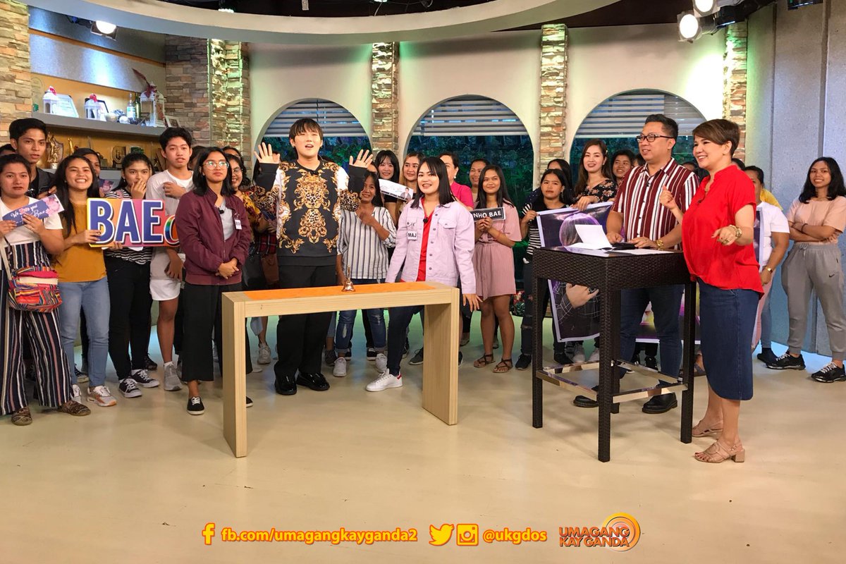 ukgdos's tweet photo. Si @_jinhobae ang ating lodi of the day sa #UKGMatiraMachika! Maraming salamat BAEcons 😍☺️💕 https://t.co/5r4xmgMWEo
