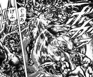 パチカネフクキタル در توییتر バランが北斗の技をラオウから盗んだ俺はもう無敵だ見ていろオラァ って剛掌破をケンシロウに撃ったら軽く防がれて ラオウの拳はそんなものではない ってドヤりだして 本物の北斗神拳奥義 北斗剛掌破をバランに使うとこうなる