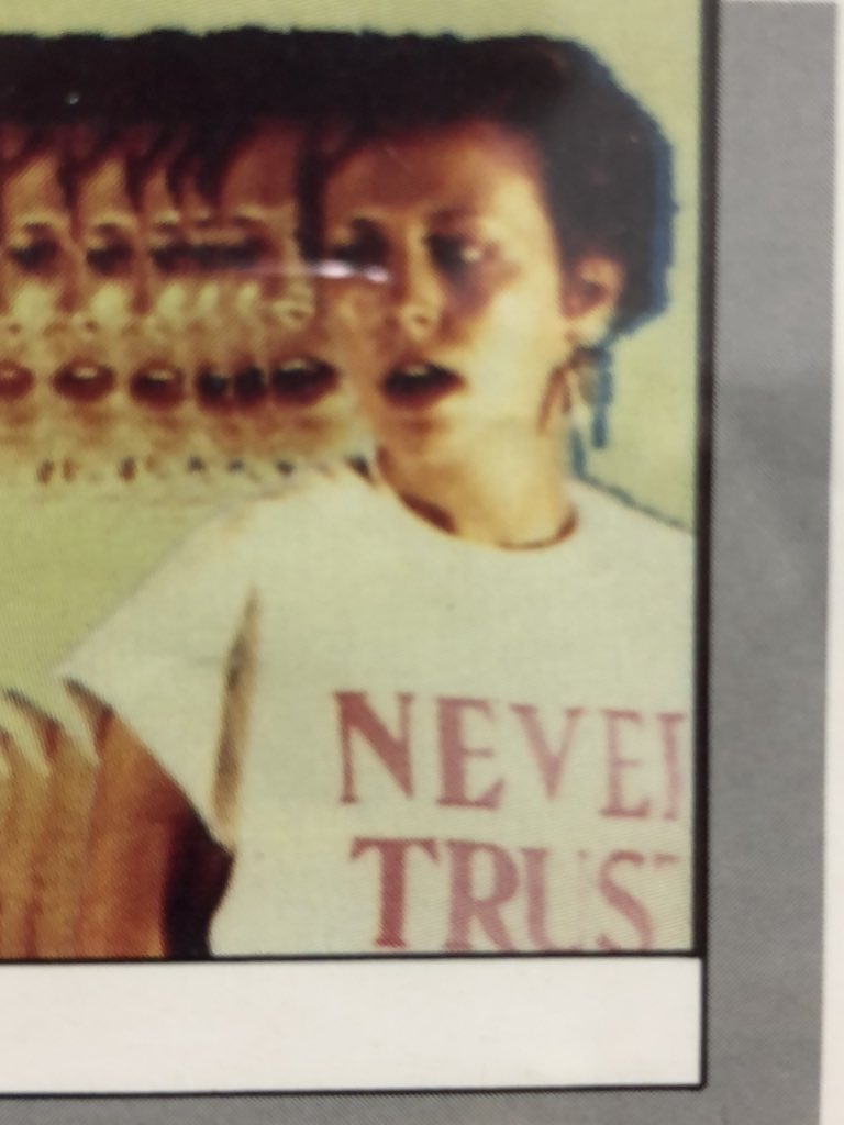 YACHT's tweet photo. 🧨New t-shirt in our shop: “Never Trust A Preset.” Bootlegged from a rare Fairlight Computer Video Instrument poster our friend @TelefantasyTV has in her studio.

https://t.co/65tKWZ6DEk https://t.co/TPfAVLwgzd