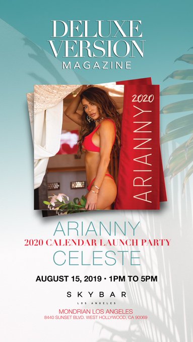 Calendar release party August 15 at the @skybarla with @deluxeversionmagazine ! Come see me and get your